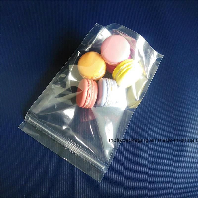 Moisture Proof Laminated Material Transparent Stand-up Bag Self-Sealing Plastic Food Bag for Cookie Fruit Tea Packaging