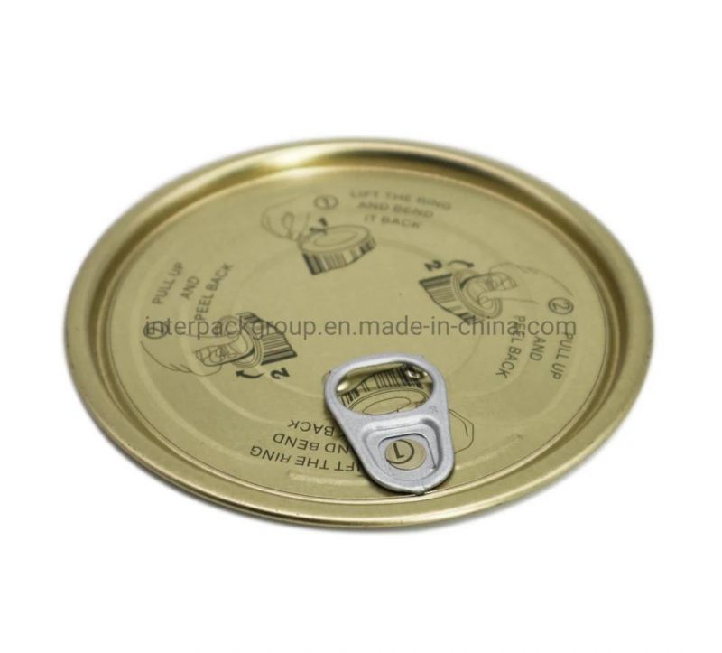 Tinplate Eoe Easy Open Lid for Food Can End Easy Open Lid