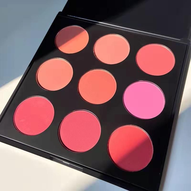 S9 European and American Hot-Selling 9-Color Blush Ins Net Red Contour Trimming Base Pearl Matte Peach Makeup Bean Paste Color