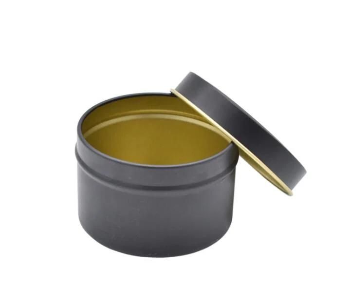 Matte Black Candle Tins Can