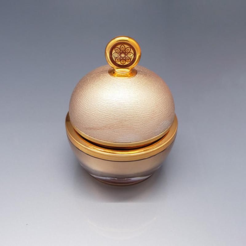 in Stock Ready to Ship15g 30g 50g Cosmetic Gold Acrylic Cream Jar with Gold Lid