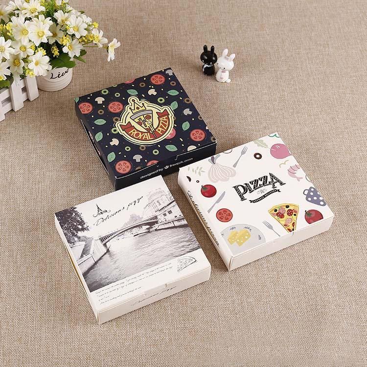 Customized Pizza Food Cake Storage Printed Folded Package Food Storage Packag Box