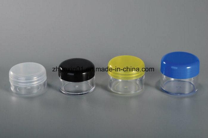 3-50g Cylindrical Design Decorative Plastic Cream Jar