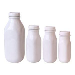 8oz 12oz 13oz 32oz White Square Fresh Milk Juice Glass Bottle with Cap