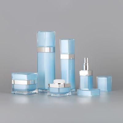 High-End Cosmetic Bottles Acrylic Skin Care Bottles Square Lotion Bottles