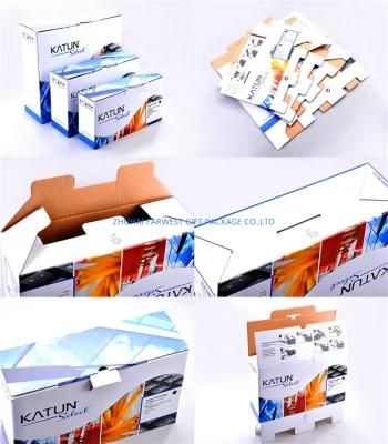 Good Design Corrugated Box for Toner Cartridge Packaging Ink Box Wholesale