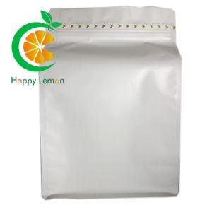 High Quality Packing Bags Christmas Colored White Kraft Paper Bag with Window and Zipper