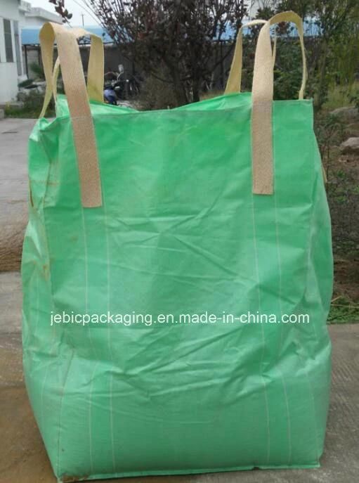 Green Fabric Cross Corner FIBC Bulk Bag