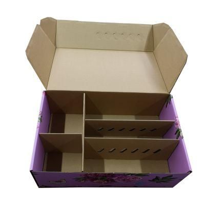 Full Color Printing Gift Packing Box with Flower Patterns