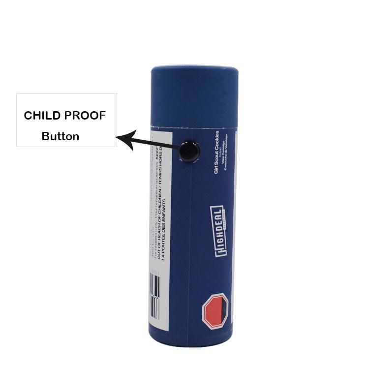 Custom EVA Lining Vape Button Cylinder Child Proof Tube Packing