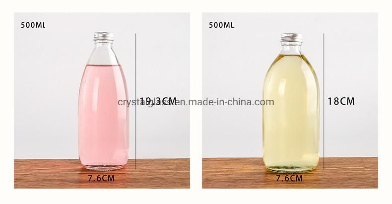 250ml 500ml Hot Sale Glass Wine Bottle for Juice and Beverage