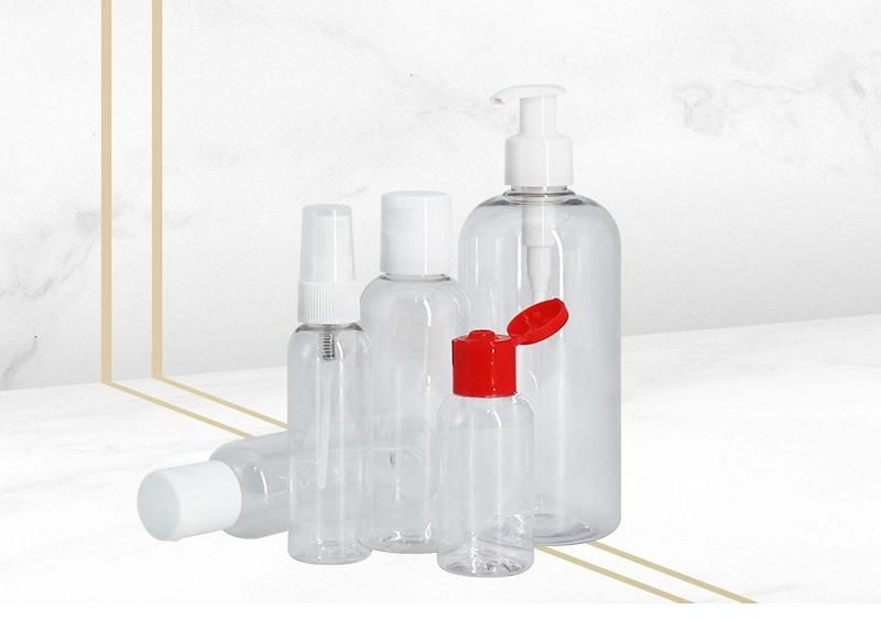 Cosmetic Packaging Clear Plastic 50ml 60ml 100ml 120ml 150ml 200ml 250ml 500ml Empty Hand Sanitizer Lotion Spray Bottle