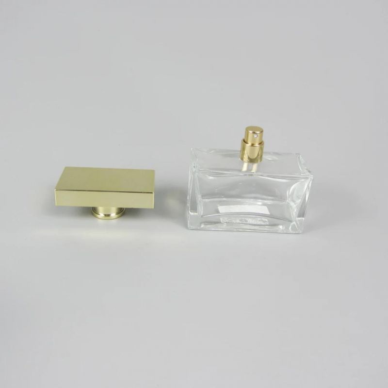 Colored Glass Perfume Bottle 100ml Square Glass Bottle