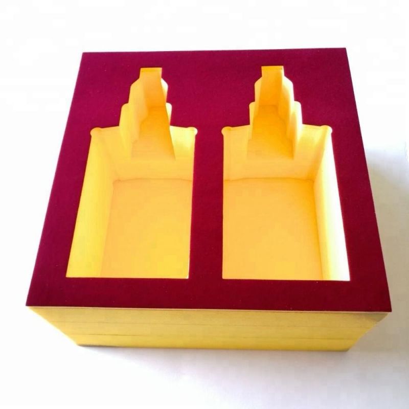 Luxury EVA Foam Inserts Covered with Velvet Cardboard Box for Jewelry