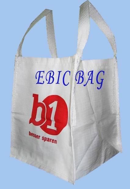 1000kgs Tubular 4 Cross Corner Loops Baffle Super Sack Ton Bulk Jumbo Big FIBC Q Bag