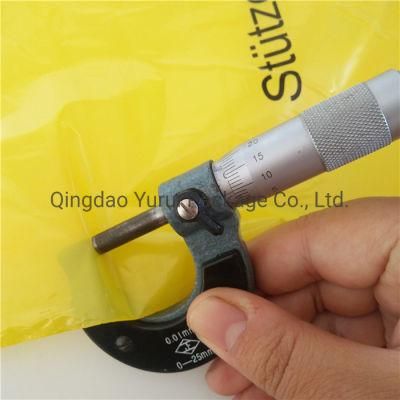 100PCS Custom Color Yellow Plastic PE Reclosable Zip Lock Bag with Printing