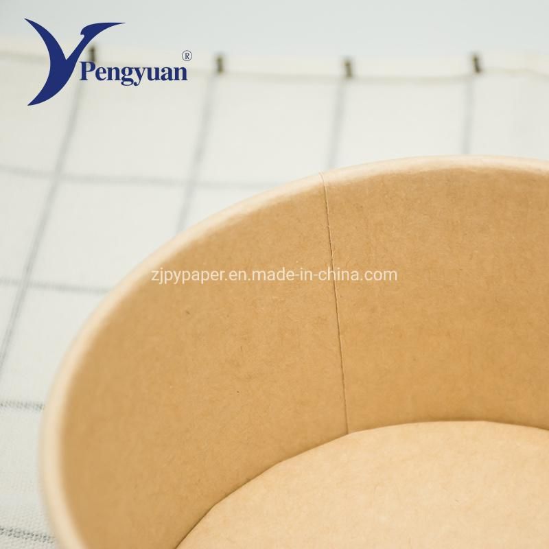 Biodegradable Food Packaging Bowl Kraft Paper Bowl Salad Bowl