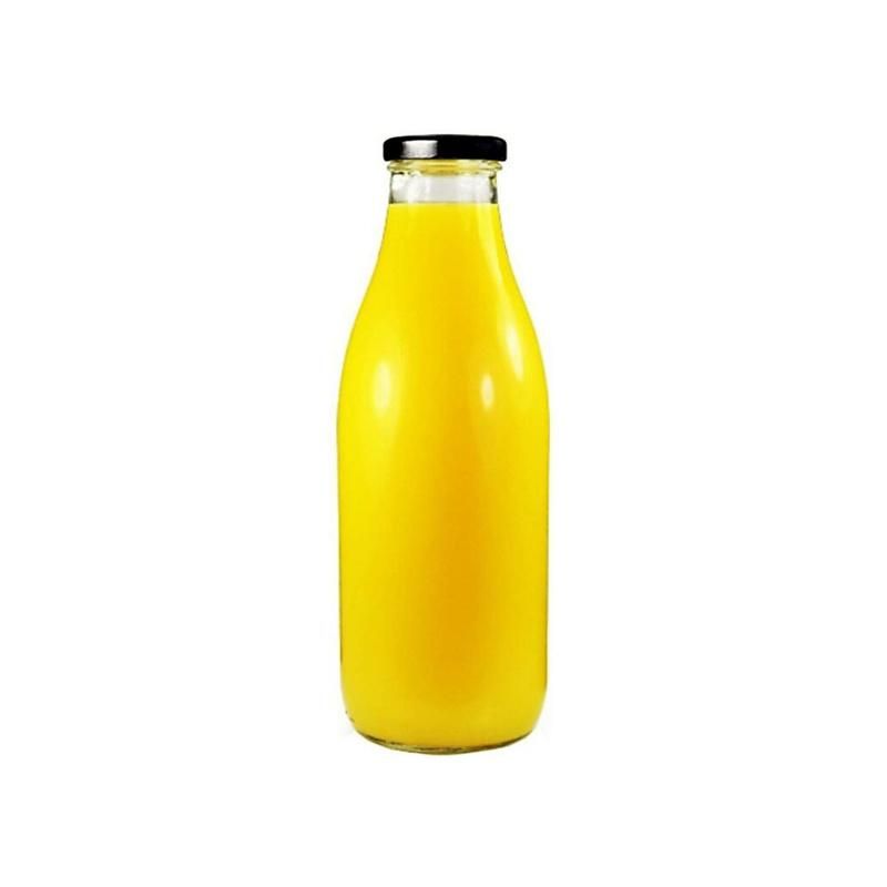 1000ml Fresh Milk Glass Bottle with Plastic Top Lid