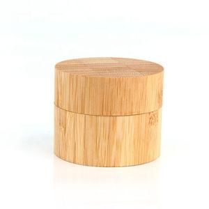 Plastic Inner Lotion Container Eco Friendly Bamboo Face Cream Jar for Cosmetic