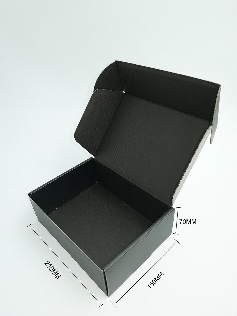 Custom Black Printing Shipping Corrugated Cardboard Mailer Box for Clothes