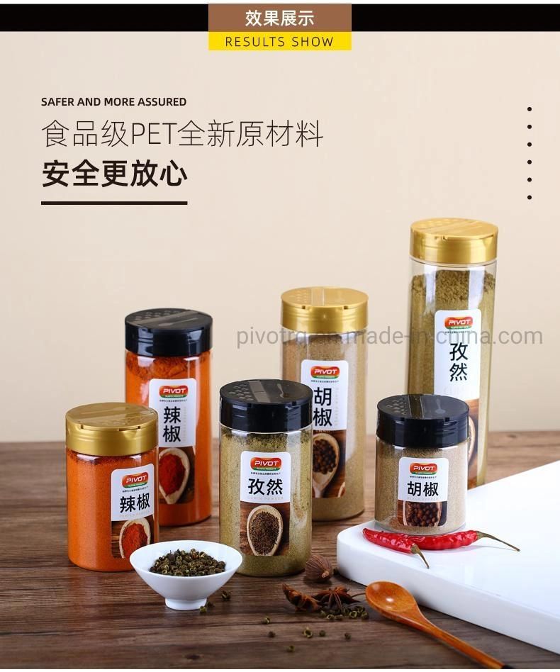 420ml Plastic Seasoning Containers with Double Lift Cover for Spices