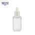Hot Selling 15ml Transparent Square Empty Dropper Bottle