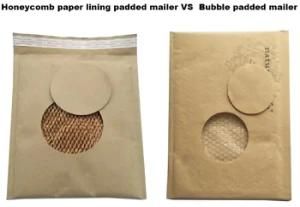 Eco-Friendly Paper Envelope Brown Cellular Shaped Kraft Paper Lining Padded Mailer Mailing Bag