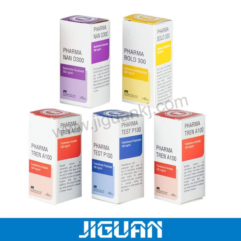 Custom Self Adhesive Free Design 10ml Hologram Vial Labels and Boxes for Steroid