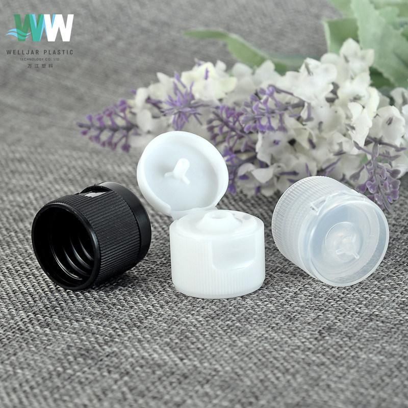 Plastic Screw Flip Glossy Cover Dispensing Cosmetic Cap