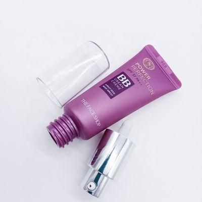 Cosmetic Tube with Lotion Pump Clear Empty Plastic Tube