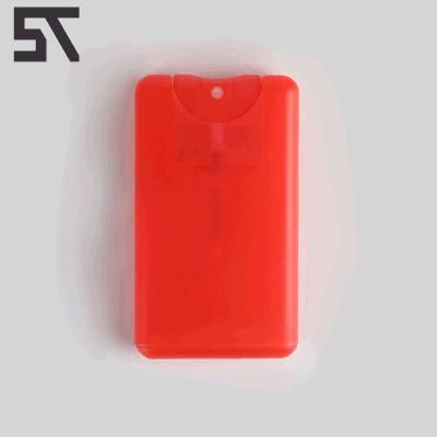 Perfume Packaging Refillable Pocket Size 15ml 20ml Plastic Credit Card Flat Spray Bottle