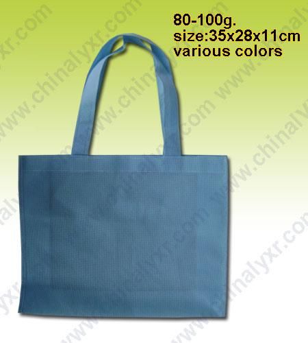 Simple Style Foldable Shopping Bag with Two Long Handle