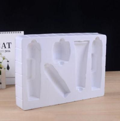 Wholesale Cheap White Plastic Packaging Tray Travel Makeup Set Disposable Cosmetic Tray