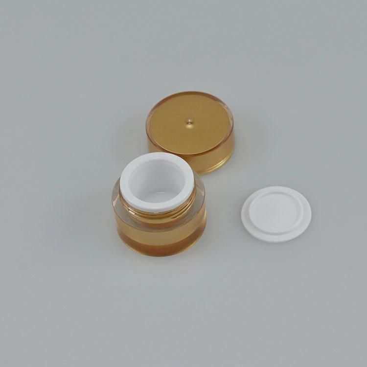 5g Acrylic Straight Round Bottle Acrylic Cosmetic Cream Jar Luxury Cosmetics Packaging