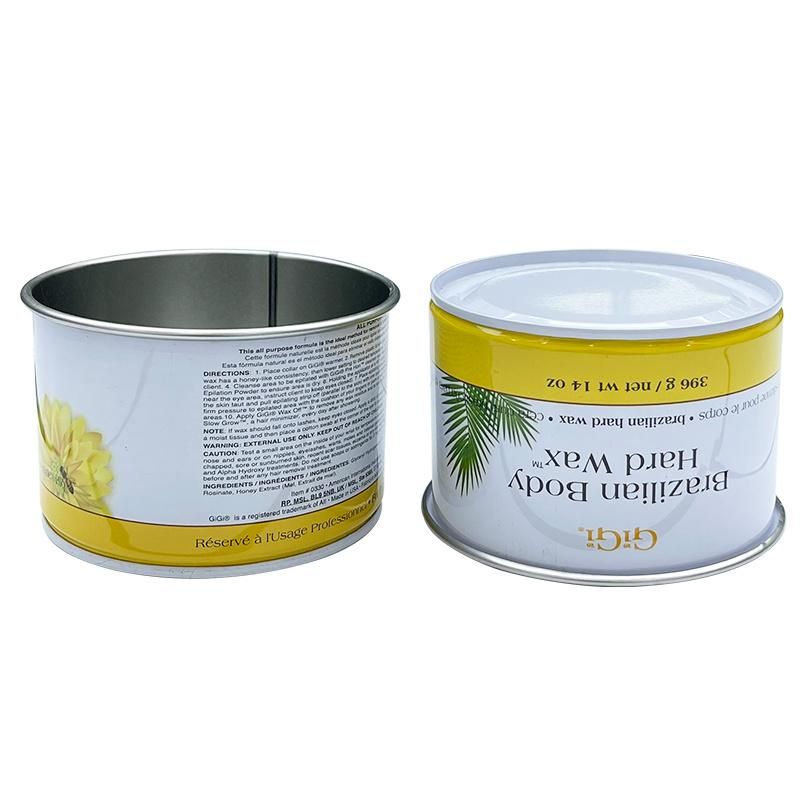 964# Wholesale Print Non-Standard Edge Curl Can Empty Round Tin Cans Food Can with Easy Open Lid