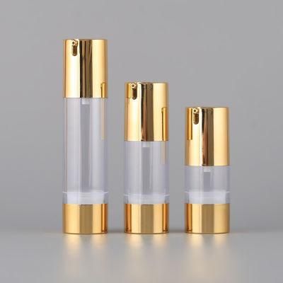 Concise Classic Cosmetic Packaging Set Frosted Plastic Airless Bottle