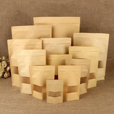 Stand up Kraft Paper Packing Bag with Zipper