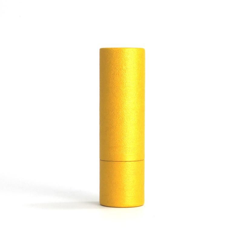 Custom Paper Packaging Yellow Round Small Tube