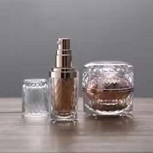 Plastic Acrylic Clear Airless Bottle for Cosmetic Packaging