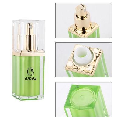 15ml 30ml 50ml Green Square Luxury Cosmetic Bottle