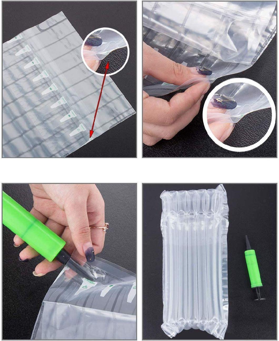 Free Sample Fast Delivery Eco-Friendly 7column Wine Bottle Air Column Cushion Packing Bag
