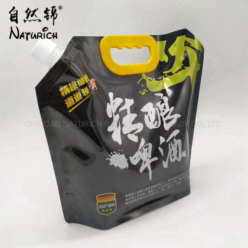 Gravure Printing Flexible Food Packaging Corner Spout Bags with Logos