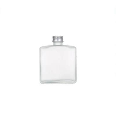 200ml Flat Frosted Beverage Water Milk Tea Juice Glass Bottle with Screw Cap