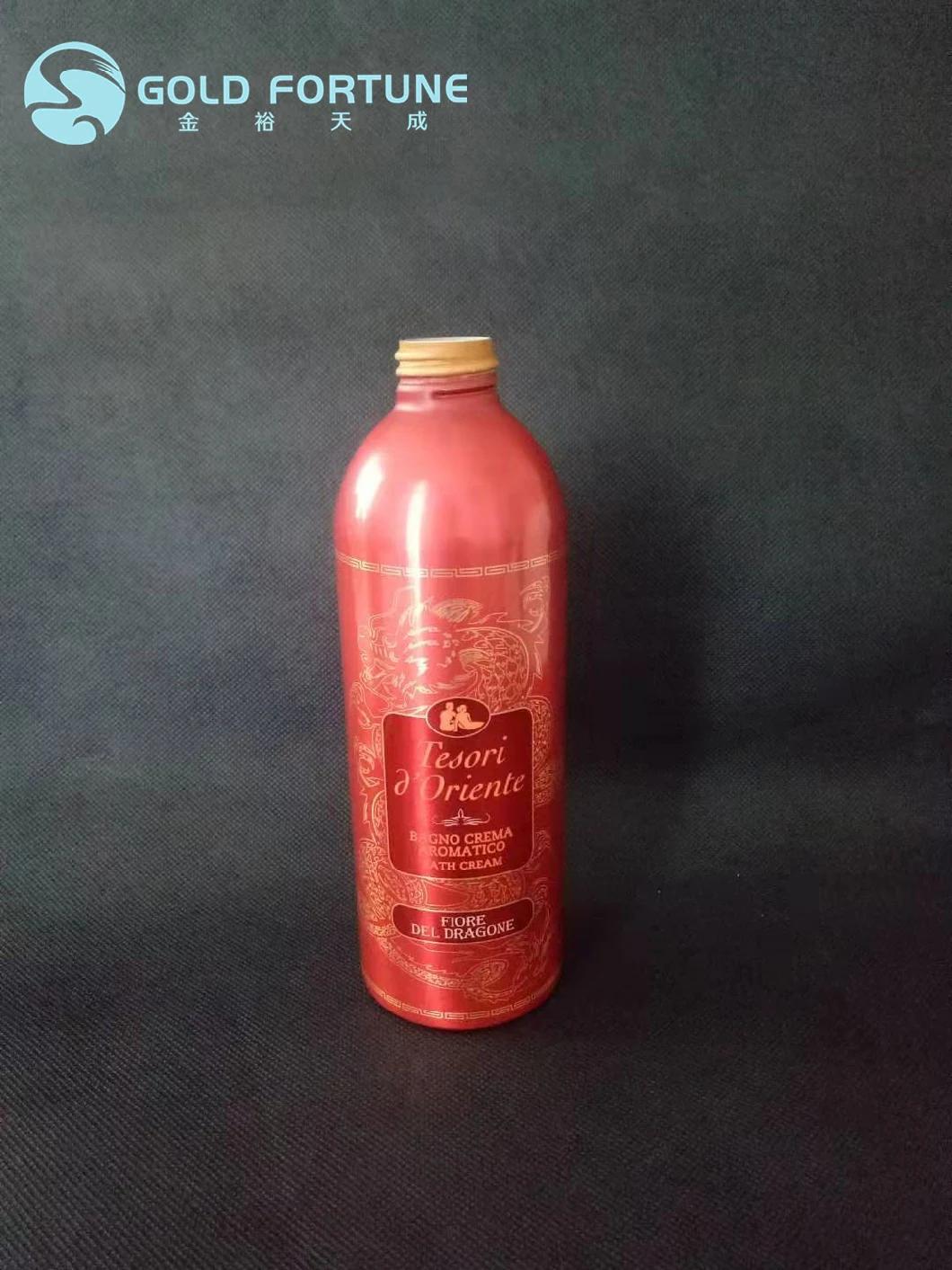 Aluminum Shampoo Lotion Bottle 66/195mm