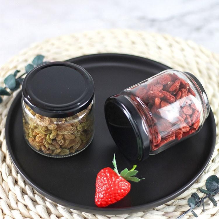 Small Round 100ml Jam Honey Food Storage Pickle Glass Jar Glass Container