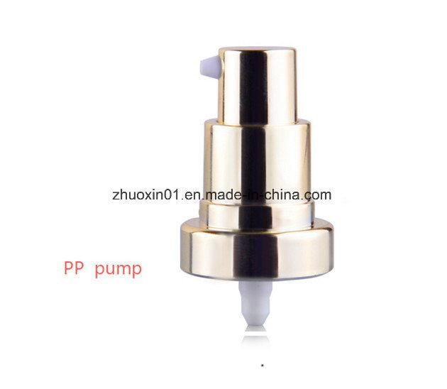 Luxury Gold/Sliver Alumite Acrylic Airless Bottle for Cosmetic Packaging