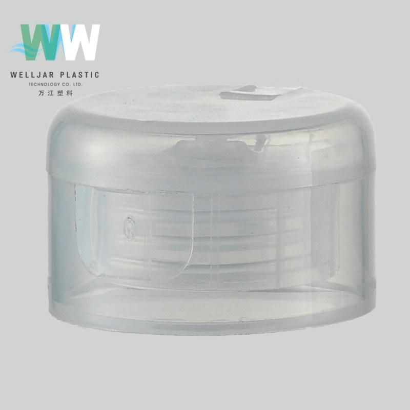 Round Transparent Smooth Closure Flip Top Cap for Plastic Bottle