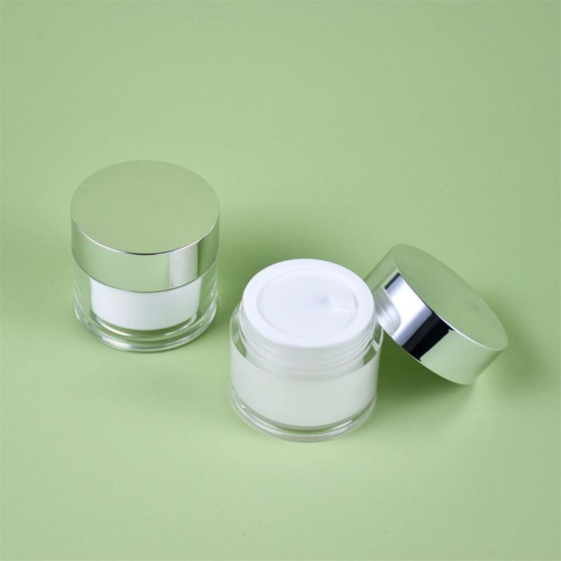 15g 30g 50g Frosted Plastic Acrylic Jar Cosmetic Cream Jar