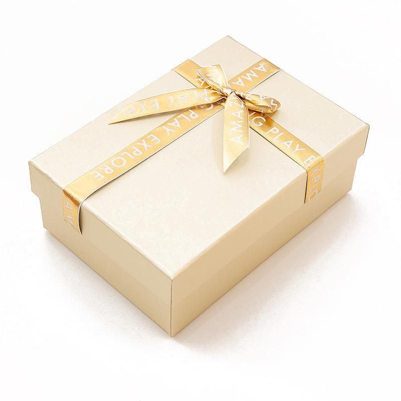 Luxury Black Bank Gift Paper Hand Bag Package Gift Box with Gold Foil Logo Strong Hard Paper Bag