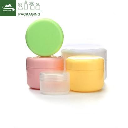 50ml 100ml 150ml 250ml White Plastic PP Double Layers Cosmetic Jars for Cream